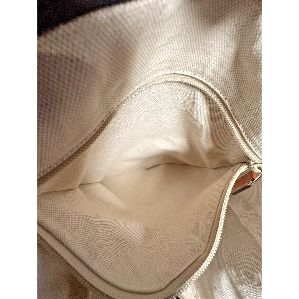 Gucci Black Nylon Tote Bag Large Shoulder Bag Leather Tan Trim - Picture 9 of 12